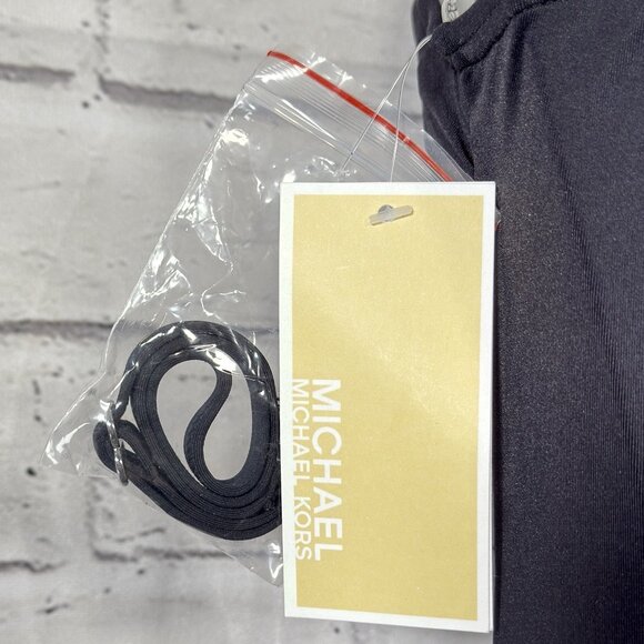 Michael Kors Embellished One-Shoulder Underwire One-Piece Swimsuit Black Size 12 - Picture 11 of 11